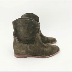 Vince Sinclair Bootie Hidden Wedge Suede Ankle